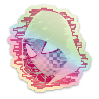 I Think There's Been a Glitch holographic sticker – MangoIllustrated