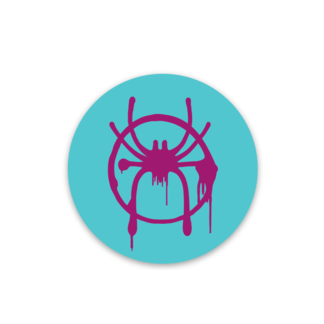 SPIDERVERSE LOGO (Gwen colors) sticker